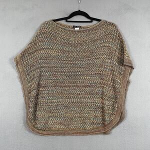 Questions Say What Sweater Womens One Size Multicolor Loose Knit Pullover USA